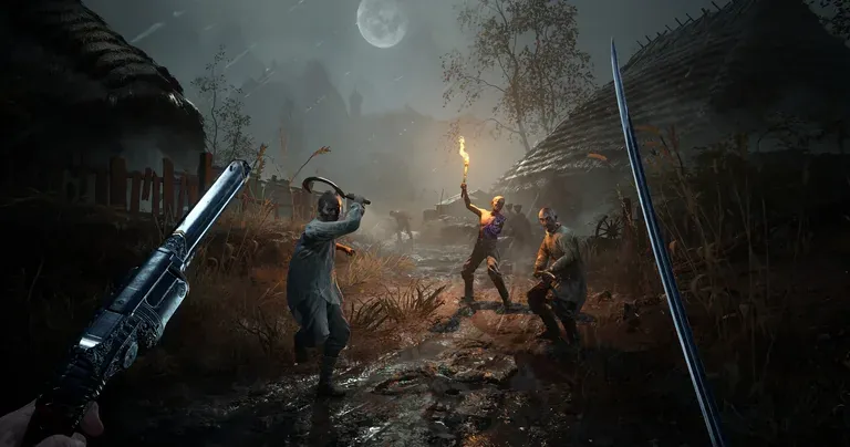 Valor Mortis gameplay - first-person melee against the risen